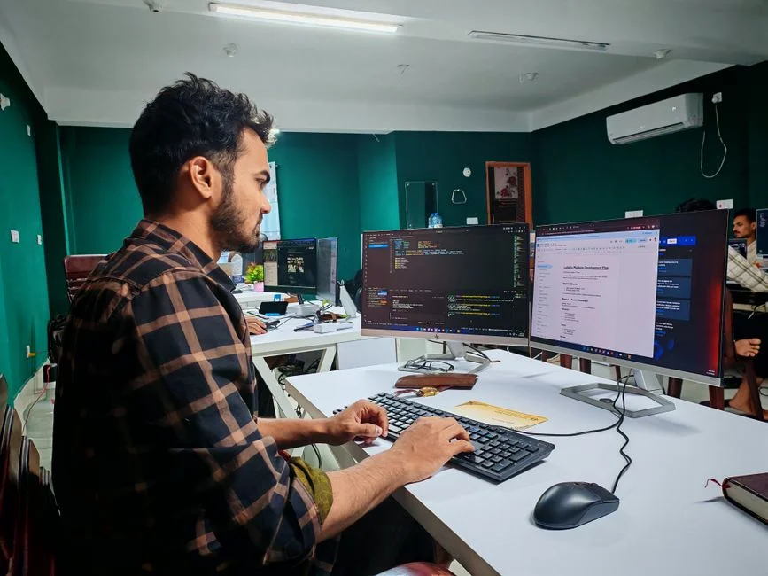 Website development workspace